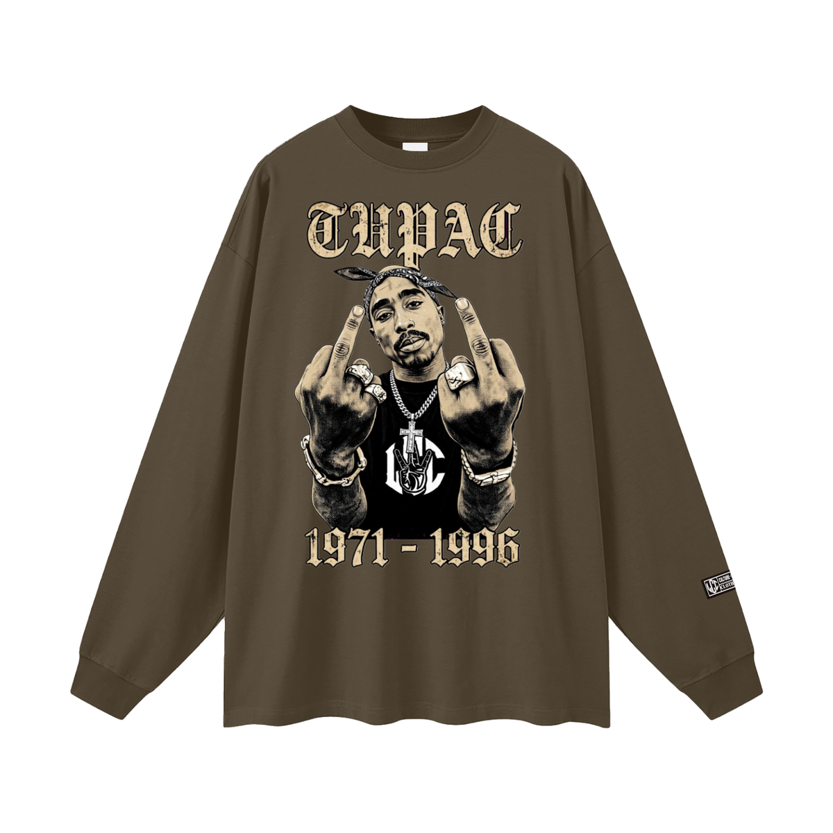 TUPAC Oversized Unisex Long Sleeve T-Shirt