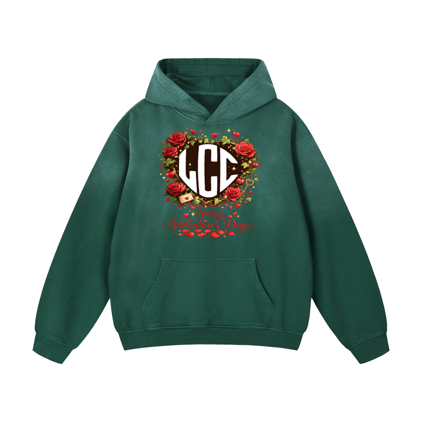 VALENTINES DAY Heavyweight Sunfade Oversized Hoodie