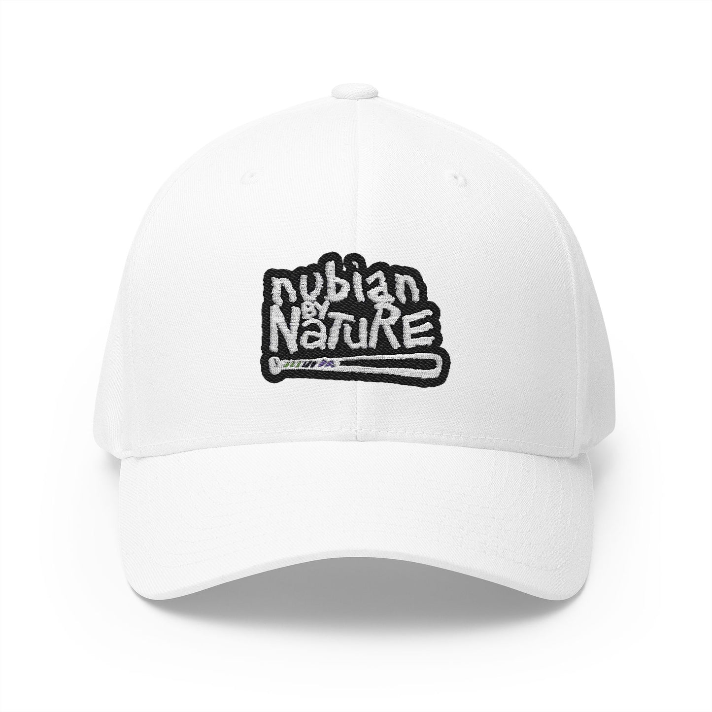 Nubian By Nature Embroidered Cap - Stylish Closed-Back Hat for Nature Lovers
