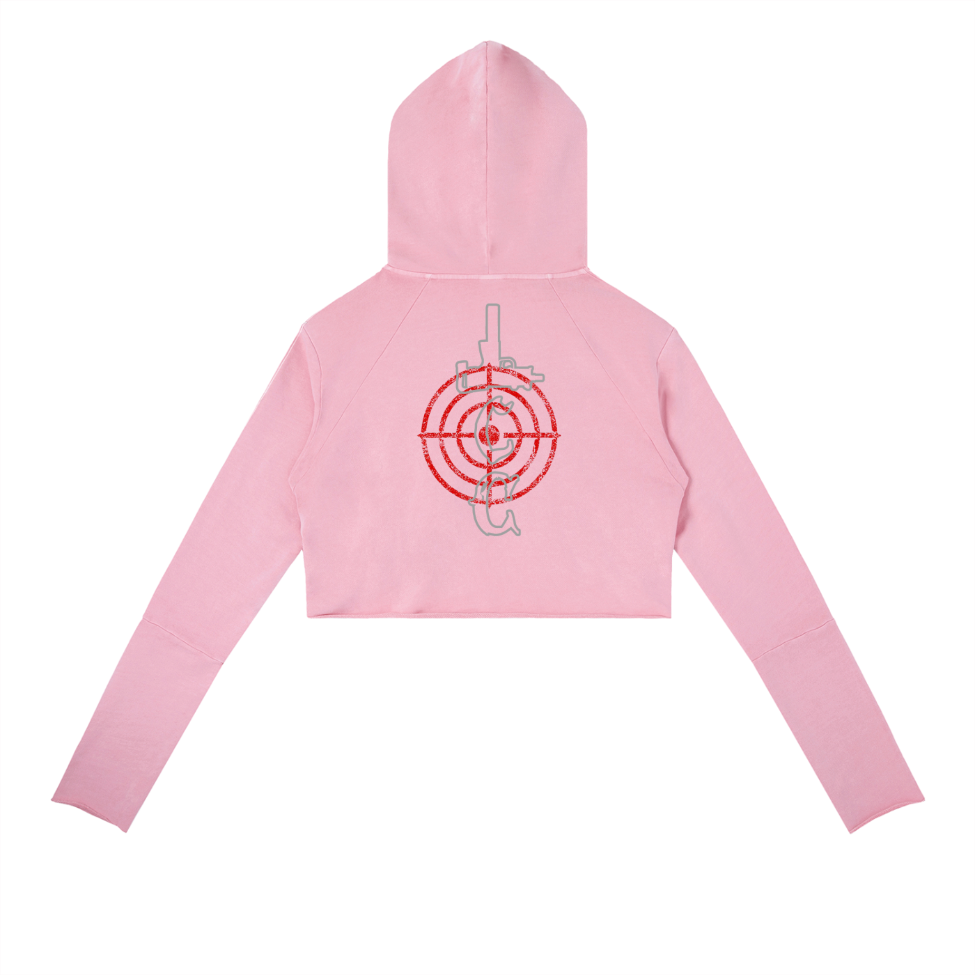 LCC TARGET Vintage Washed Raw Edge Hoodie