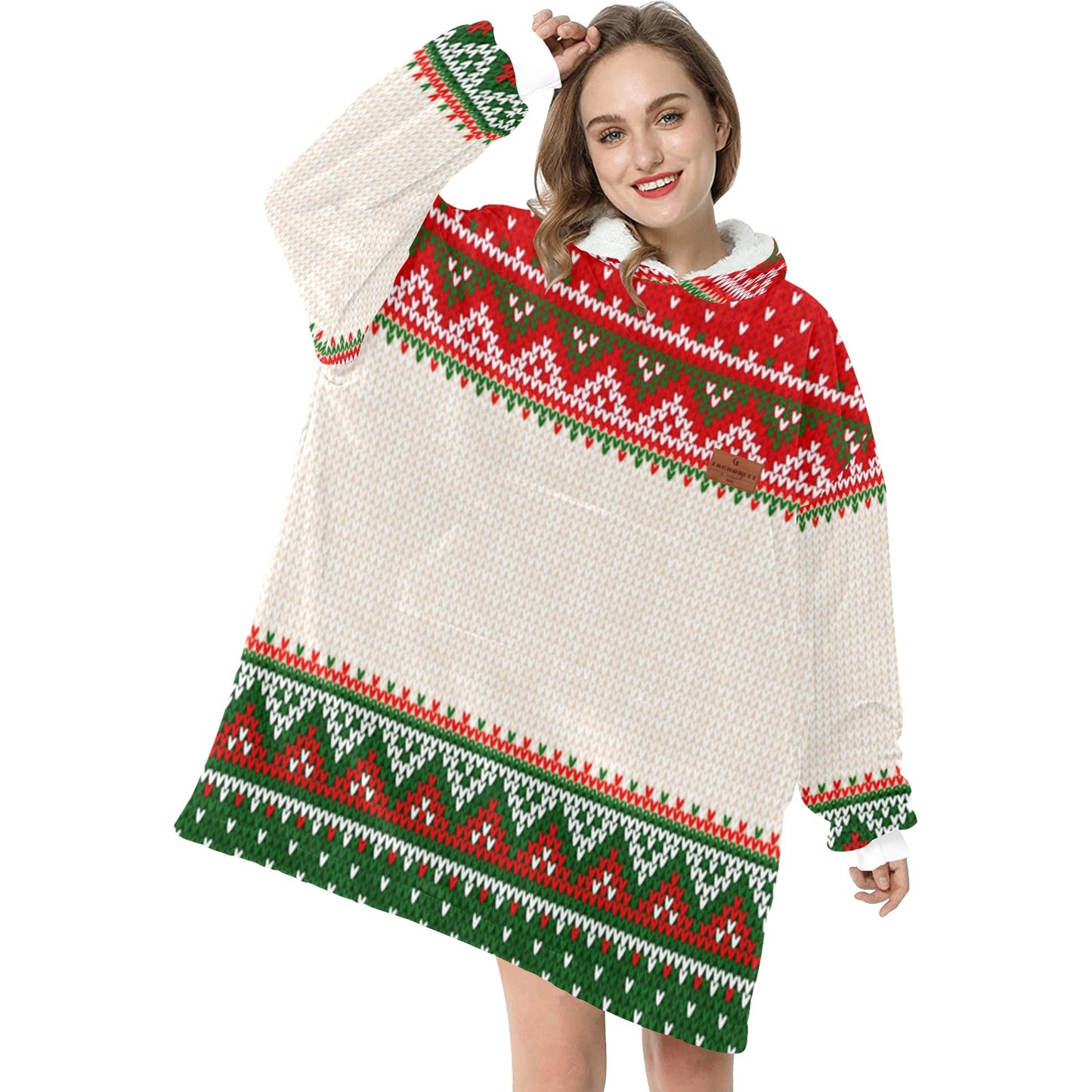 LCC KNITTED Blanket Hoodie for Women