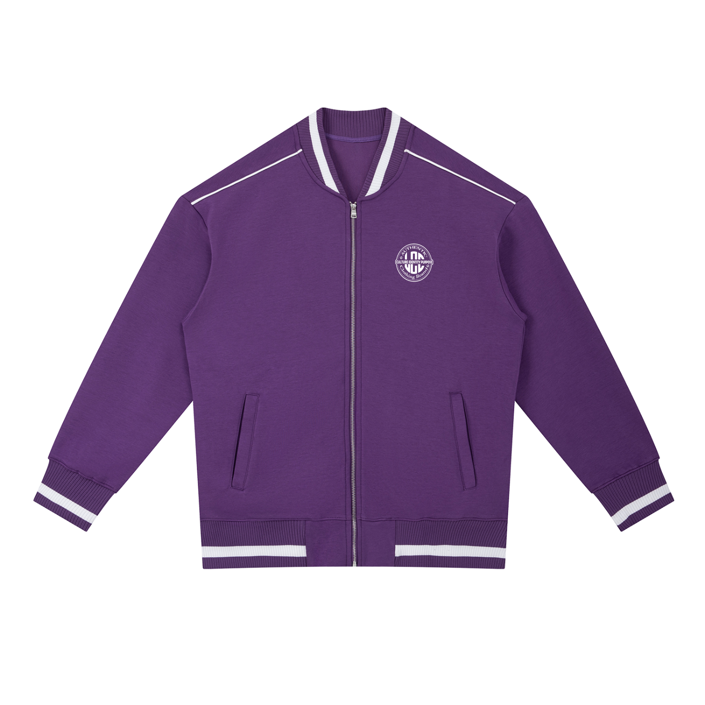 LCC AUTHENTIC Contrast Piping Zip Bomber Jacket