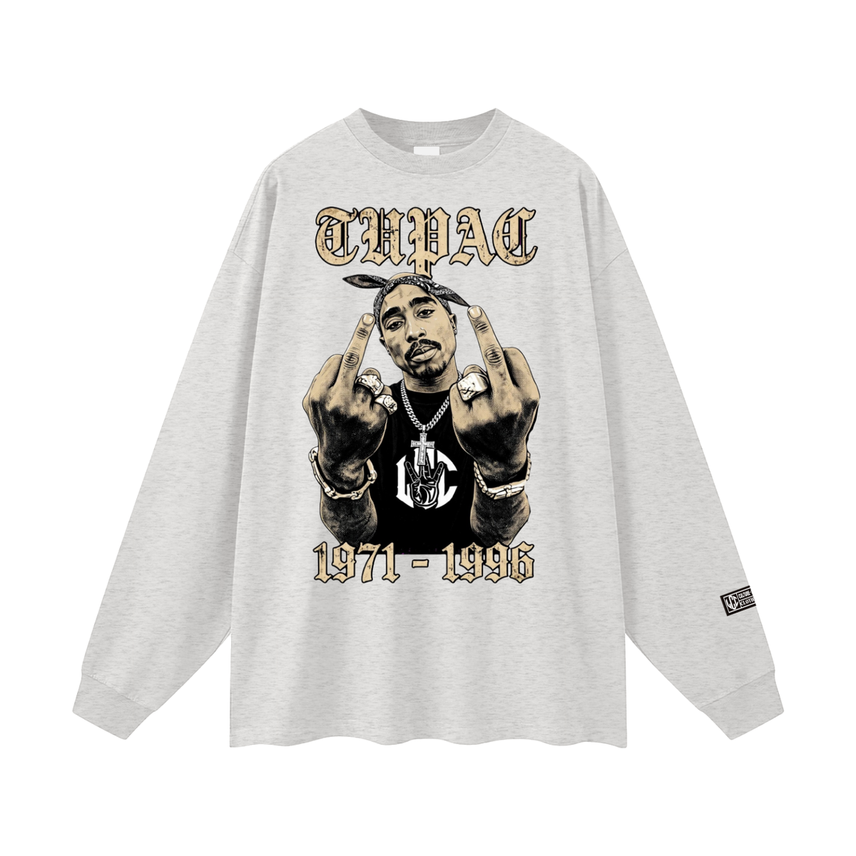 TUPAC Oversized Unisex Long Sleeve T-Shirt