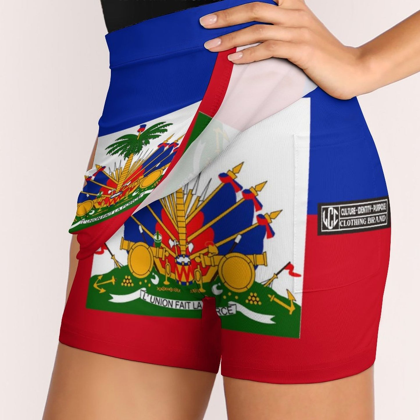 HAITI Anti-Emptied A-Line Skirt with Pocket