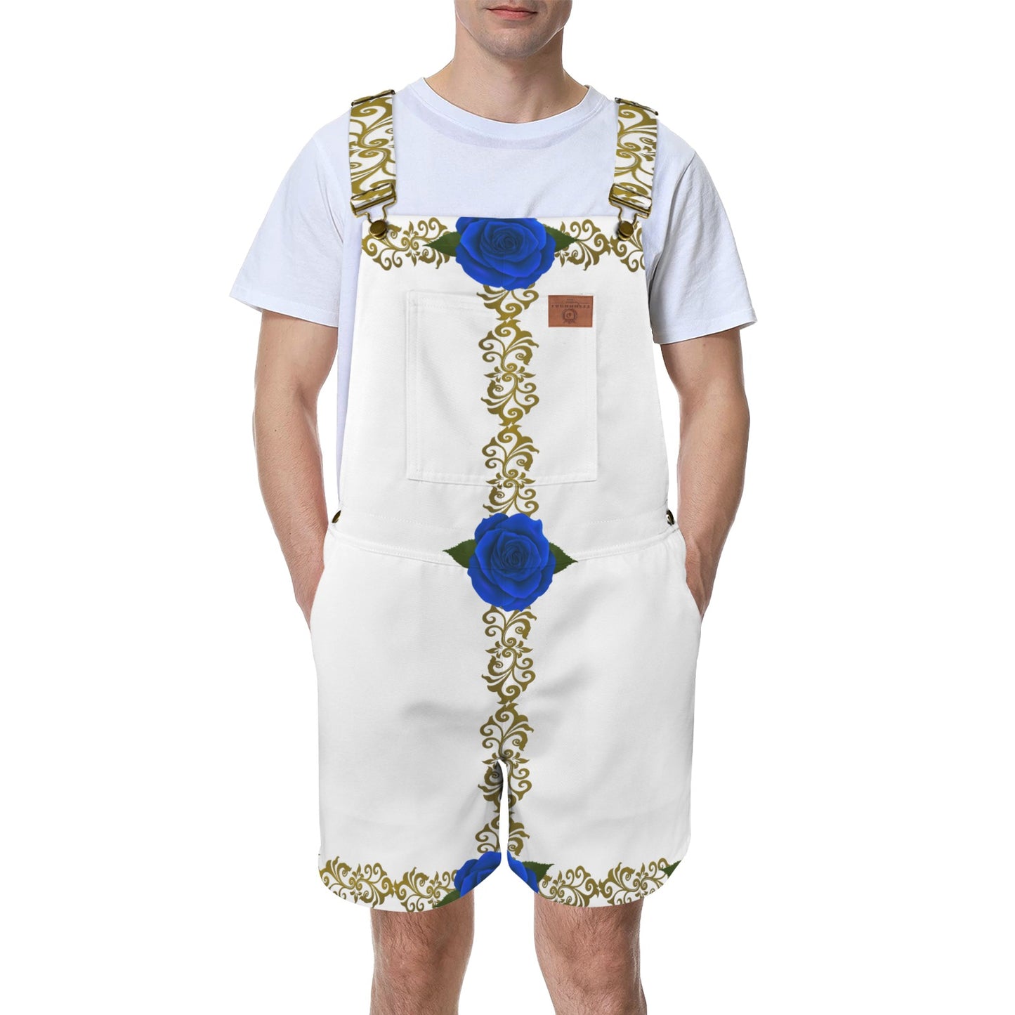 BLUEROSES Unisex Shorts Suspender Jumpsuit