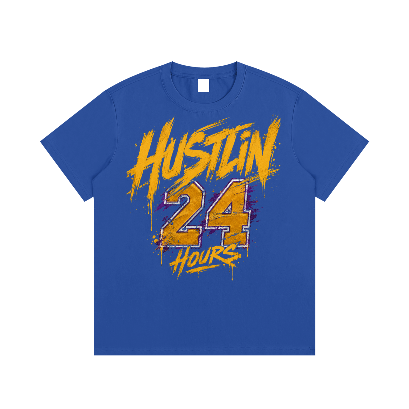 HUSTLIN 24 HOURS Cotton T-Shirt