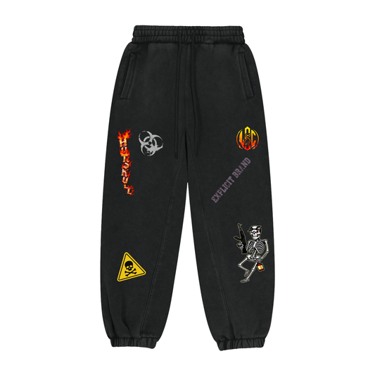 LCC HOTSKULL Fleeced Jogger Sweatpants