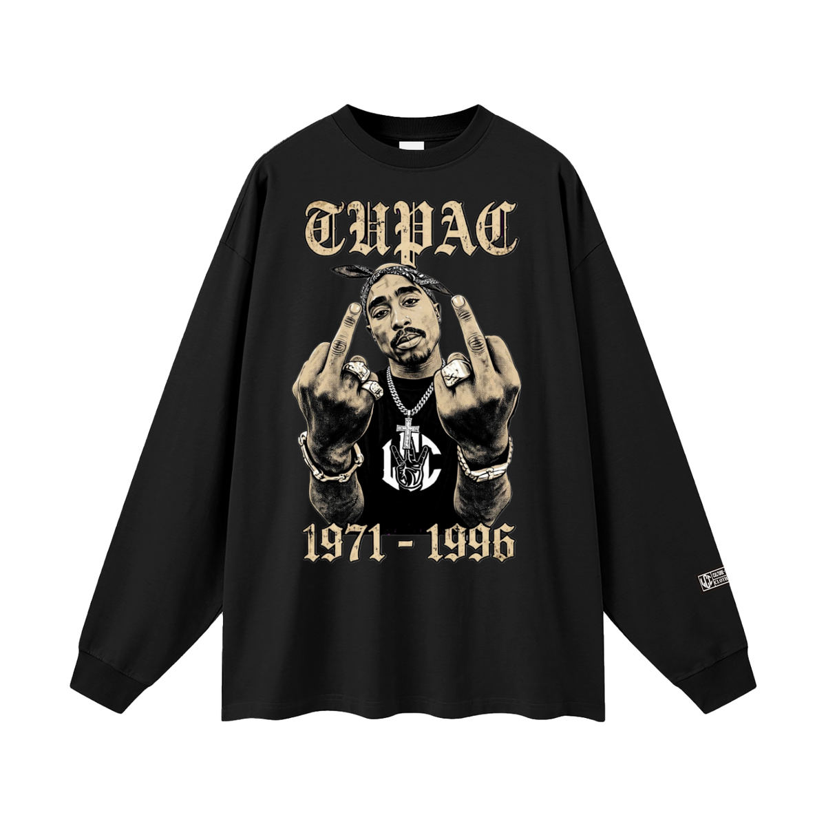 TUPAC Oversized Unisex Long Sleeve T-Shirt