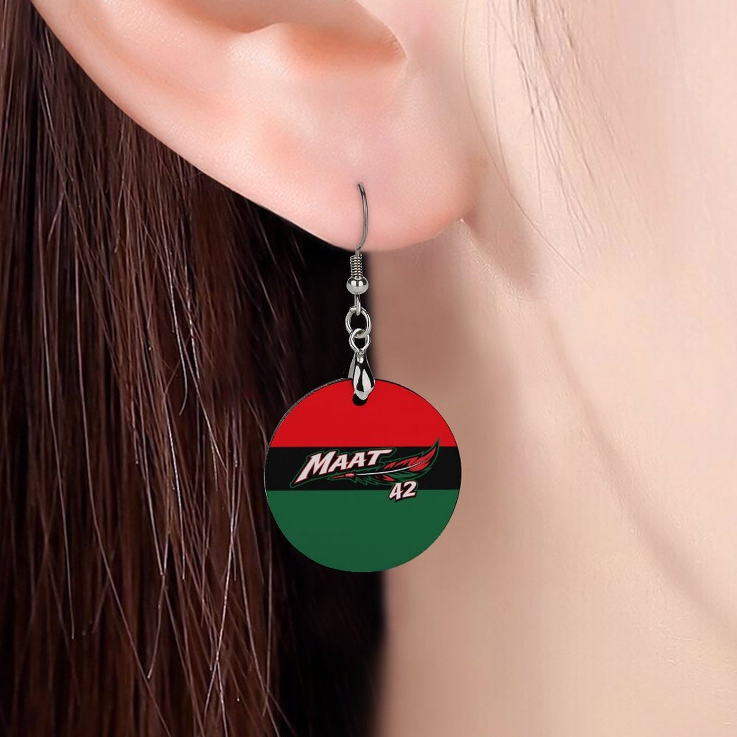 MAAT42 Wooden earrings(Circular)
