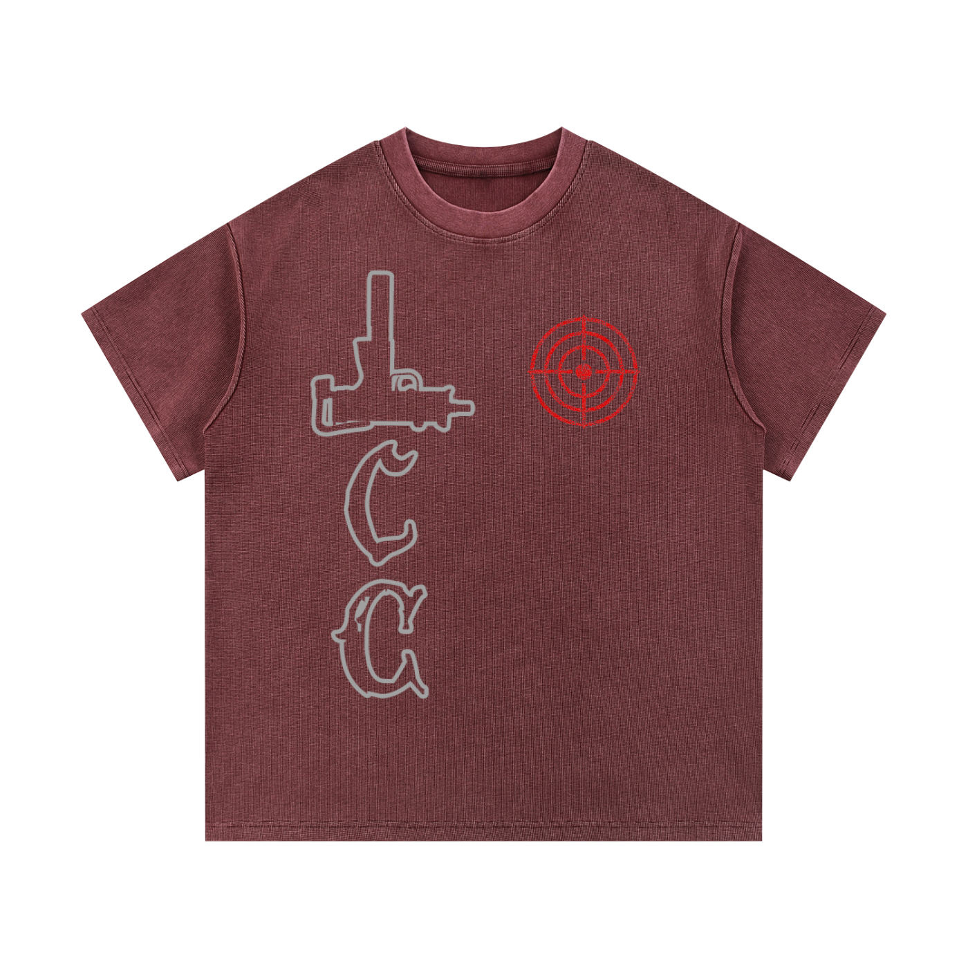 LCC TARGET Mineral Wash Waffle Knit T-Shirt