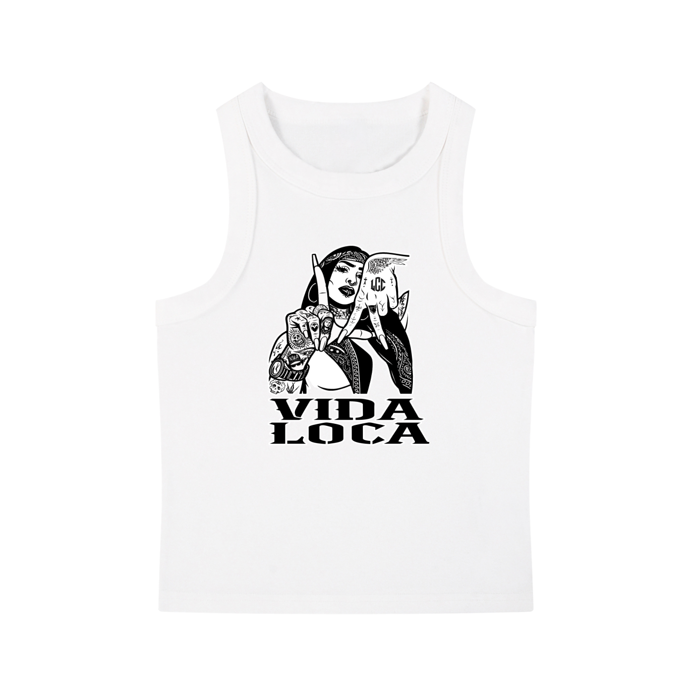 LA VIDA LOCA Snow Washed Tank Top