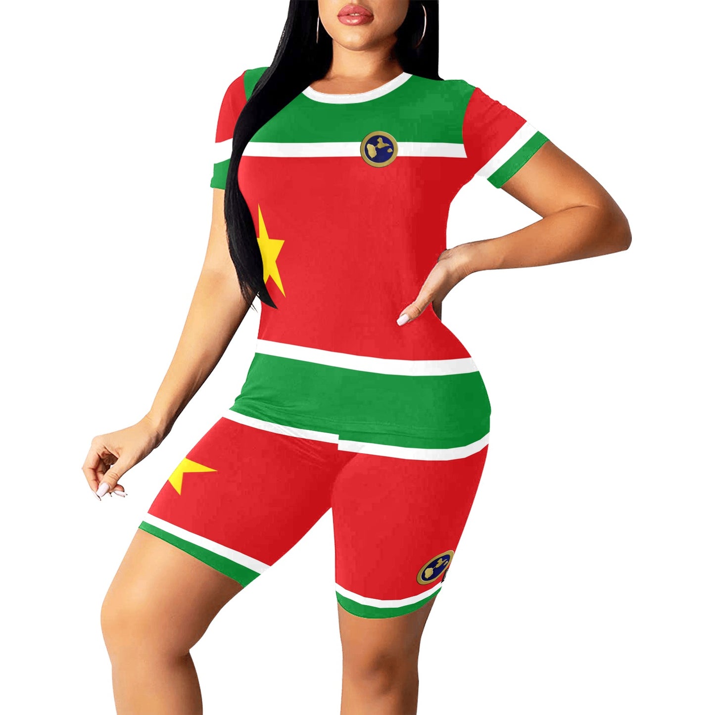 GUADELOUPE Women's Short Yoga Set
