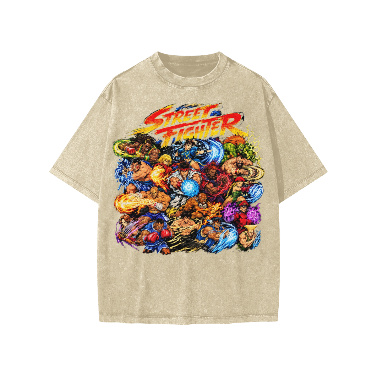Street Fighter Snow Washed Kids' T-Shirt