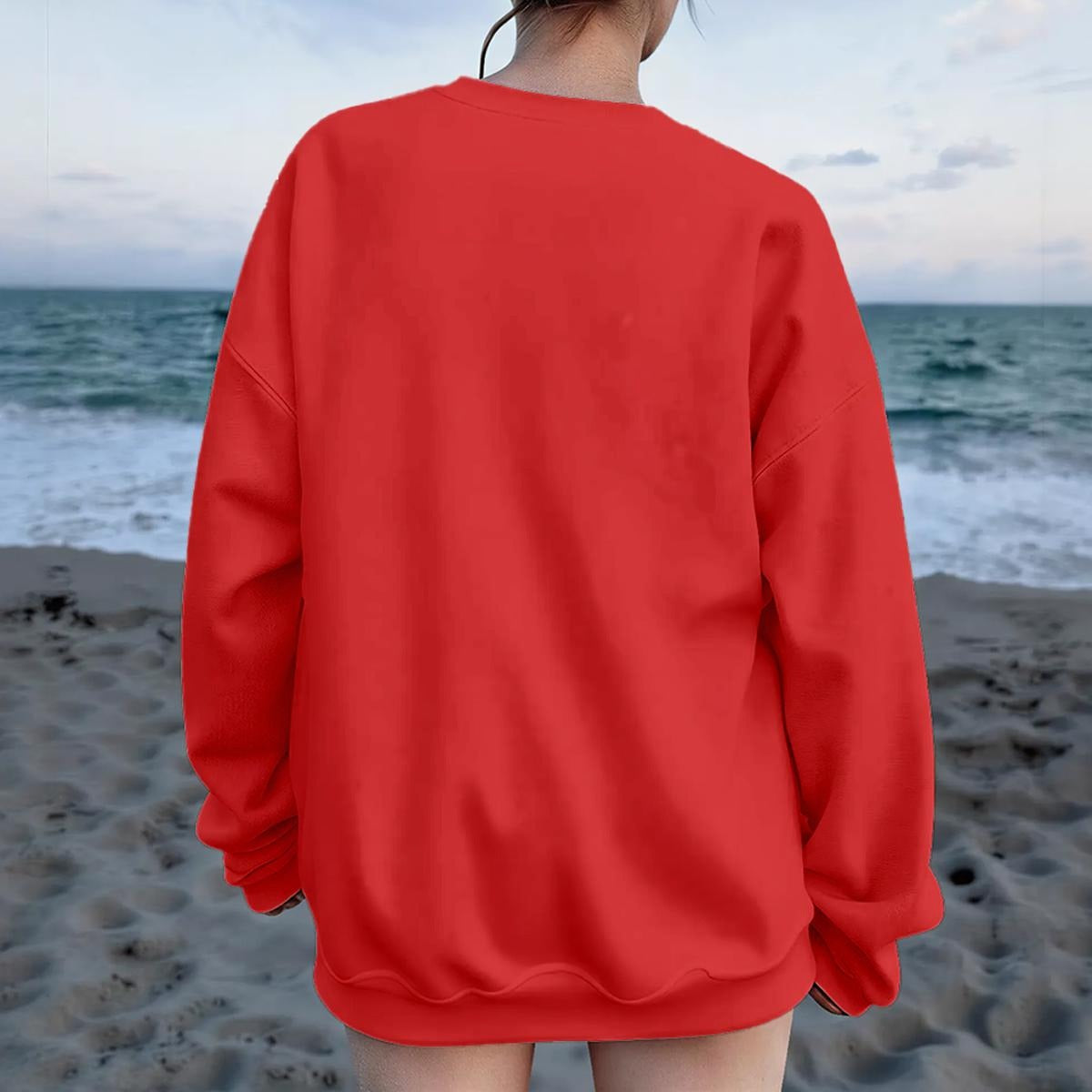 NOS ANCETRES Women's Drop Shoulder Sweatshirt|DTF