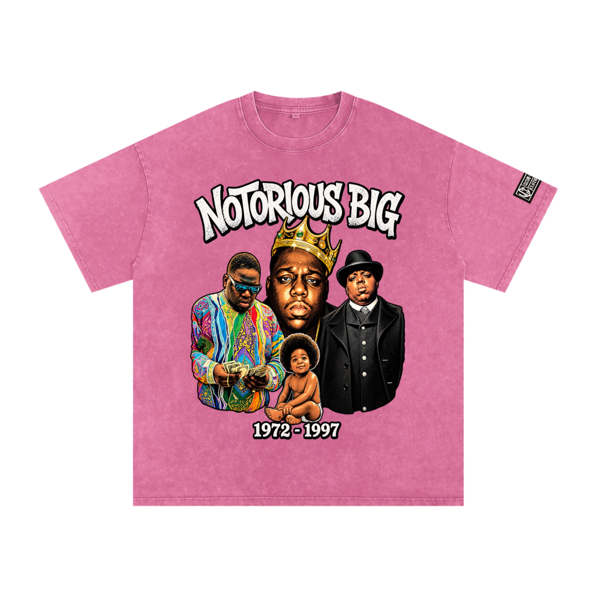NOTORIOUS BIG Snow Washed Oversized T-Shirt