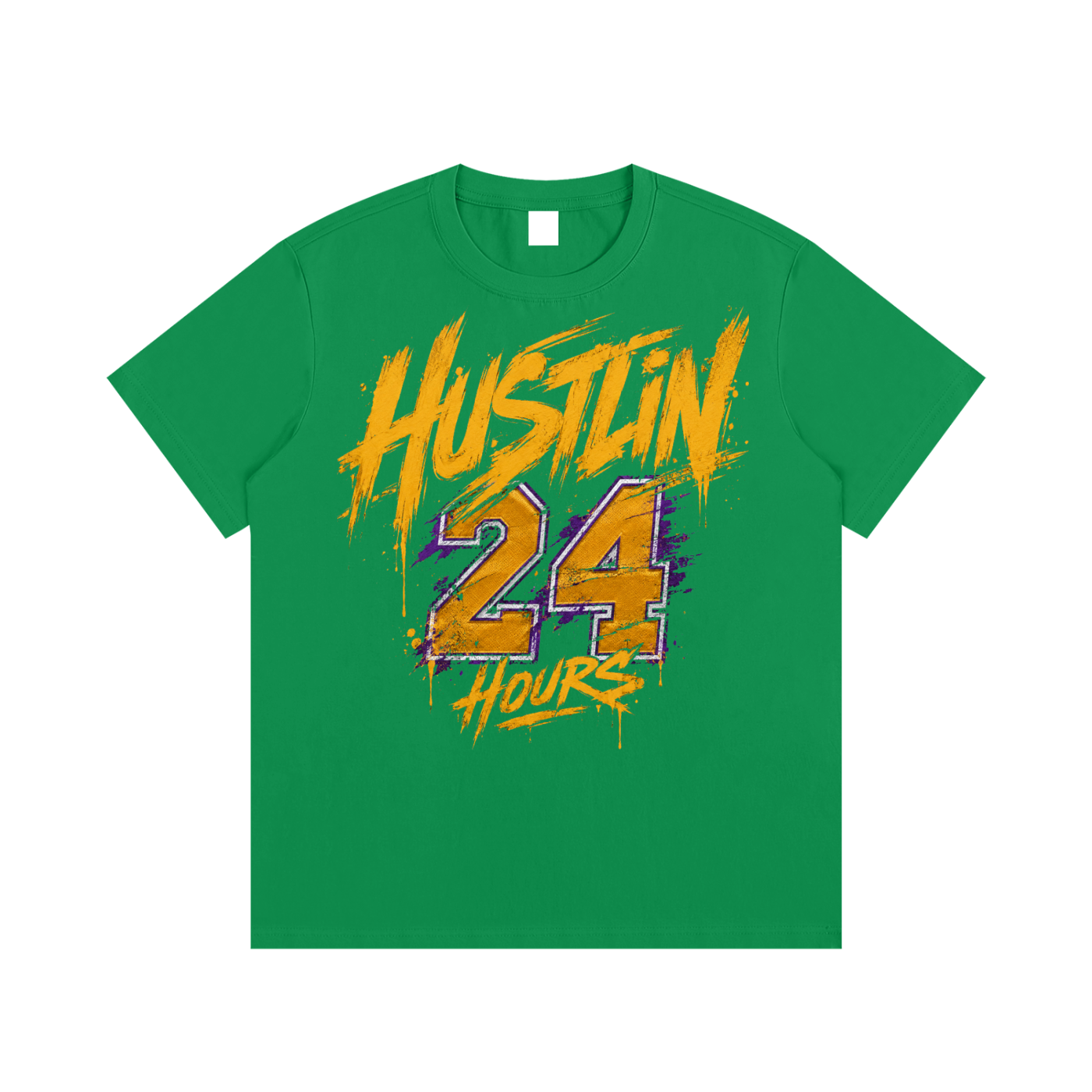 HUSTLIN 24 HOURS Cotton T-Shirt
