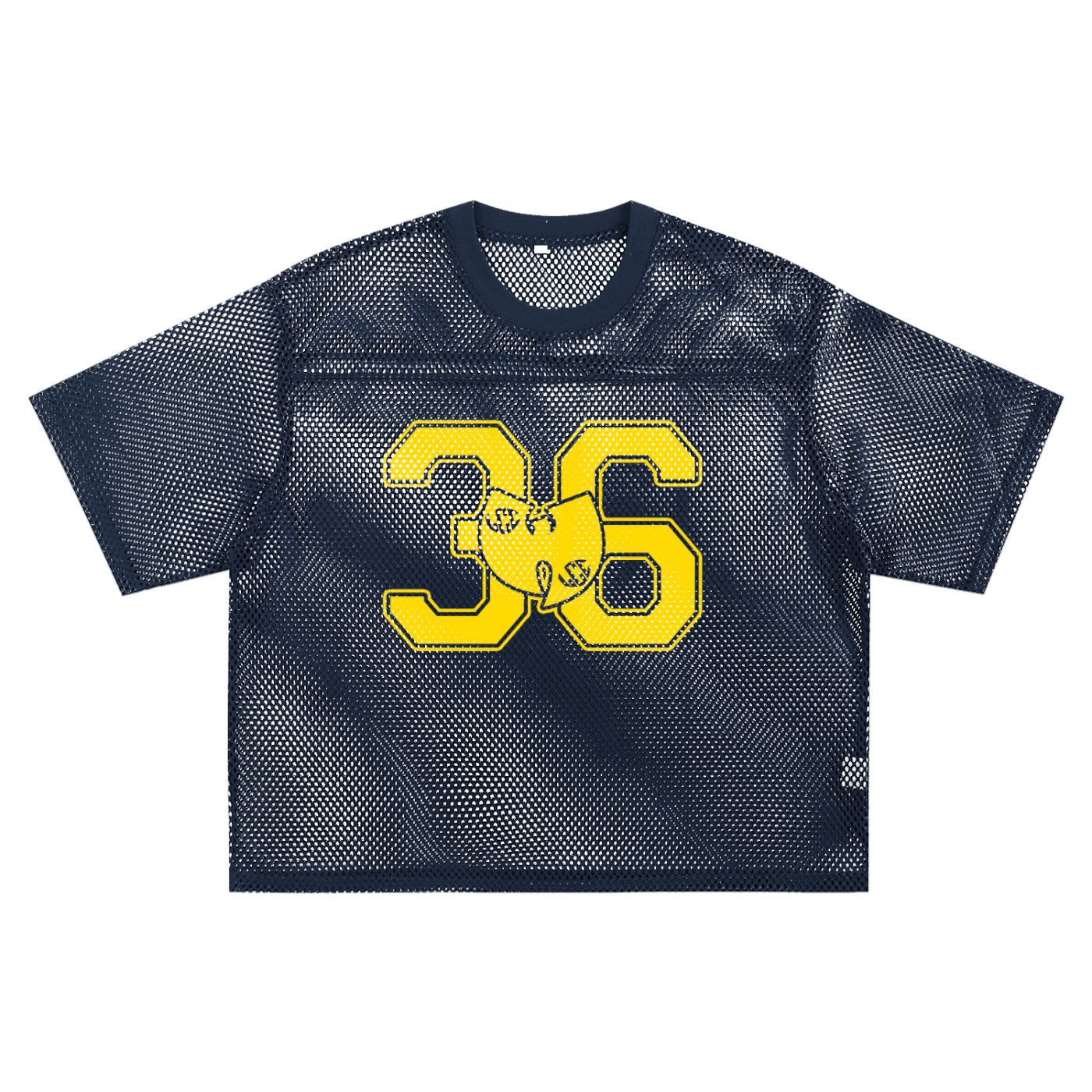 36 WU See-through Boxy Net T-Shirt