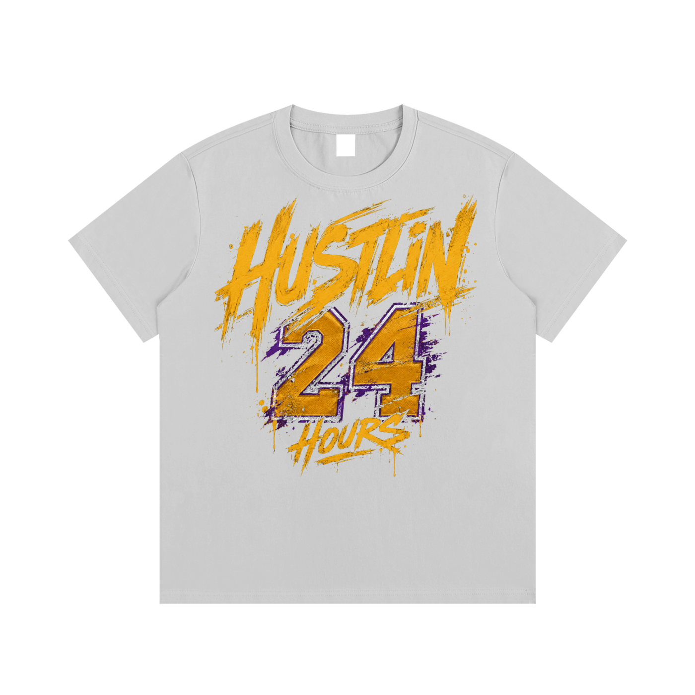 HUSTLIN 24 HOURS Cotton T-Shirt