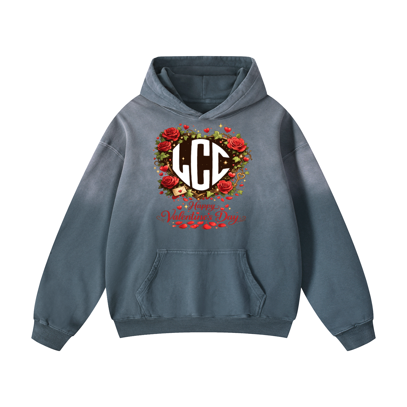 VALENTINES DAY Heavyweight Sunfade Oversized Hoodie