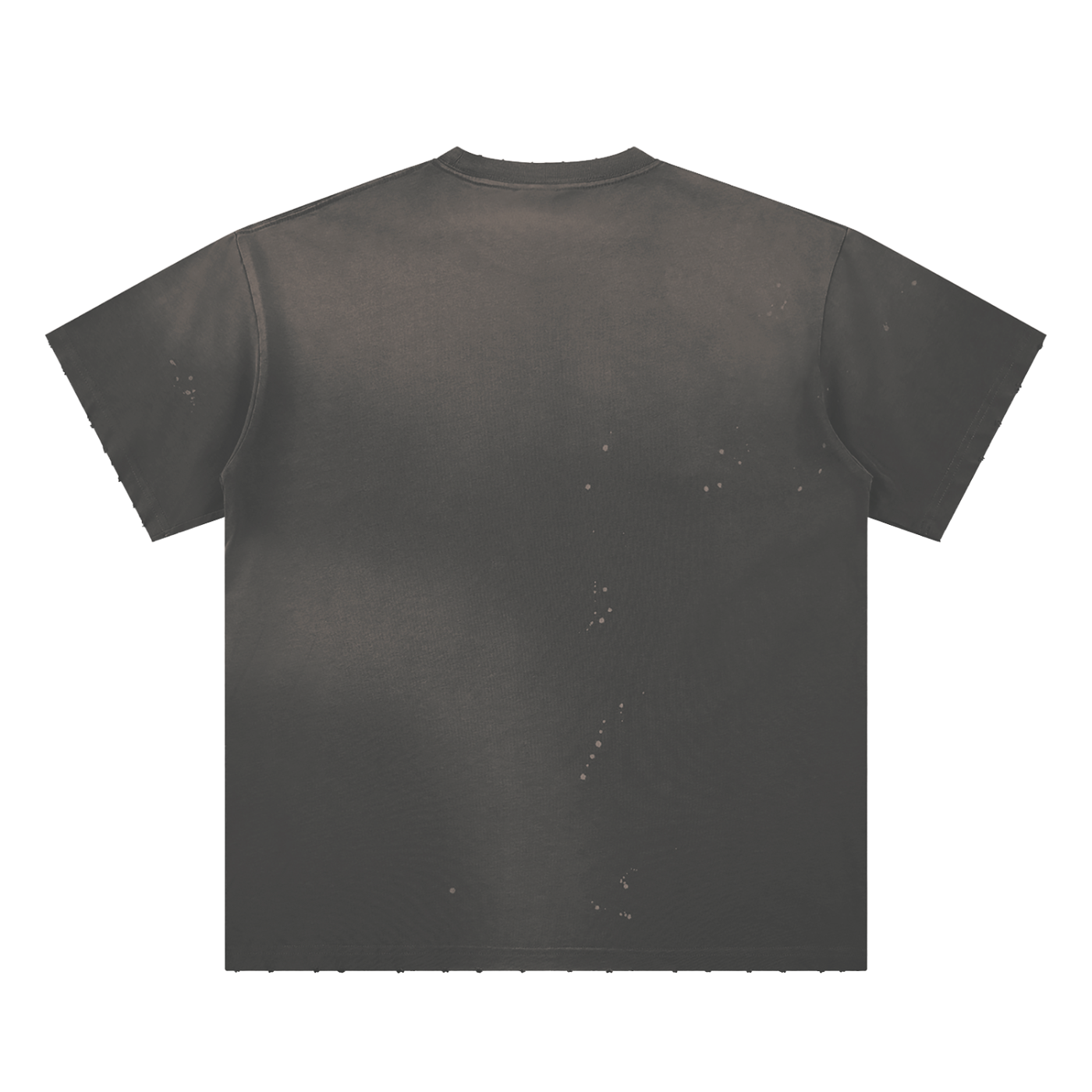 VATOS LOCOS Hand-Frayed Sunfade Paint Splatter T-Shirt