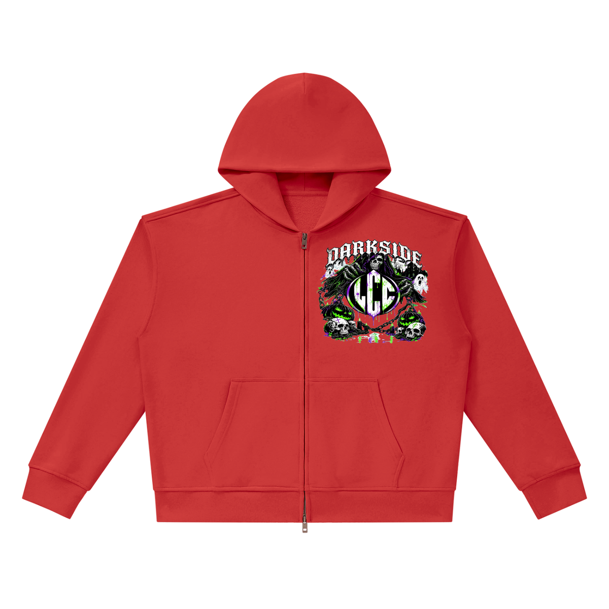 DARKSIDE Full Zip Boxy Hoodie