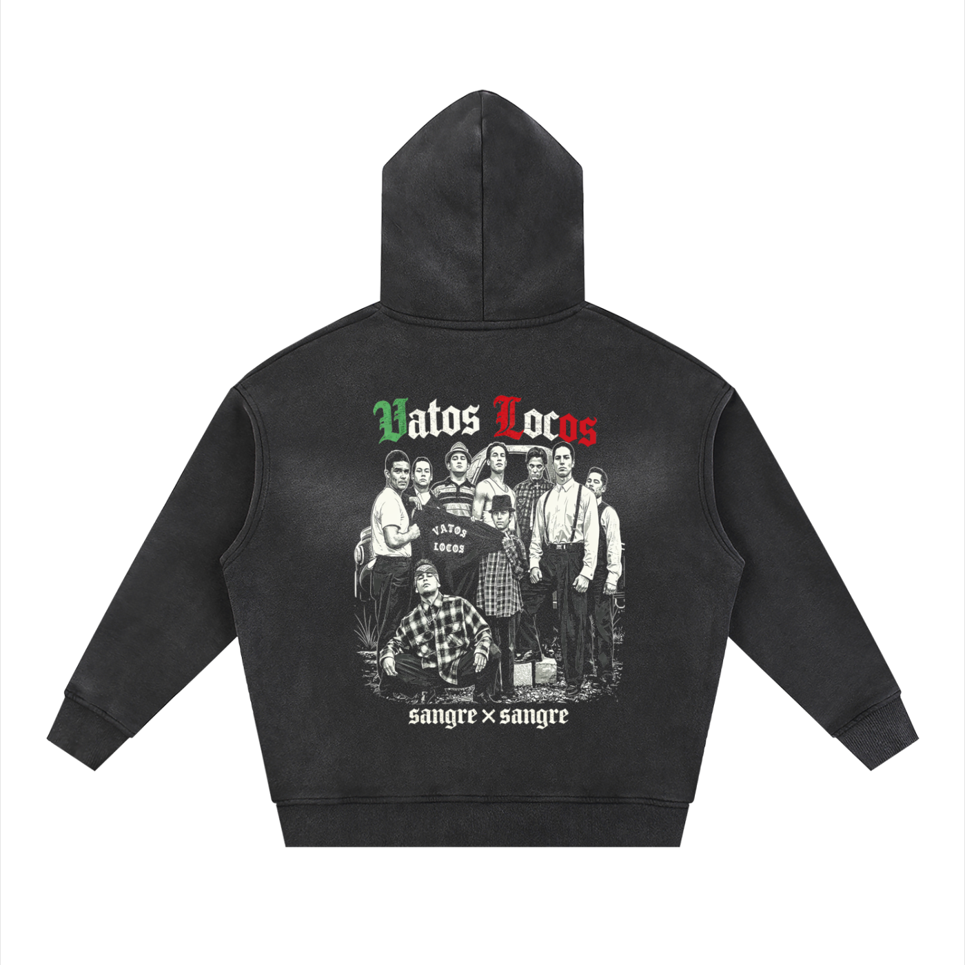 VATOS LOCOS Sunfade Two-way Zipper Boxy Fleece Hoodie