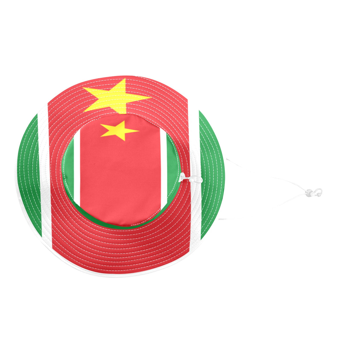 GUADELOUPE FLAG Wide Brim Bucket Hat