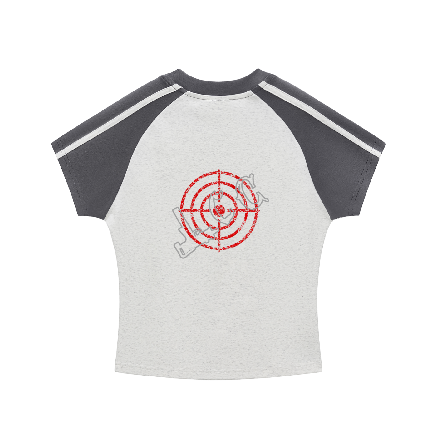 LCC TARGET Contrast Stripes Bodycon Raglan  Sleeve T-Shirt