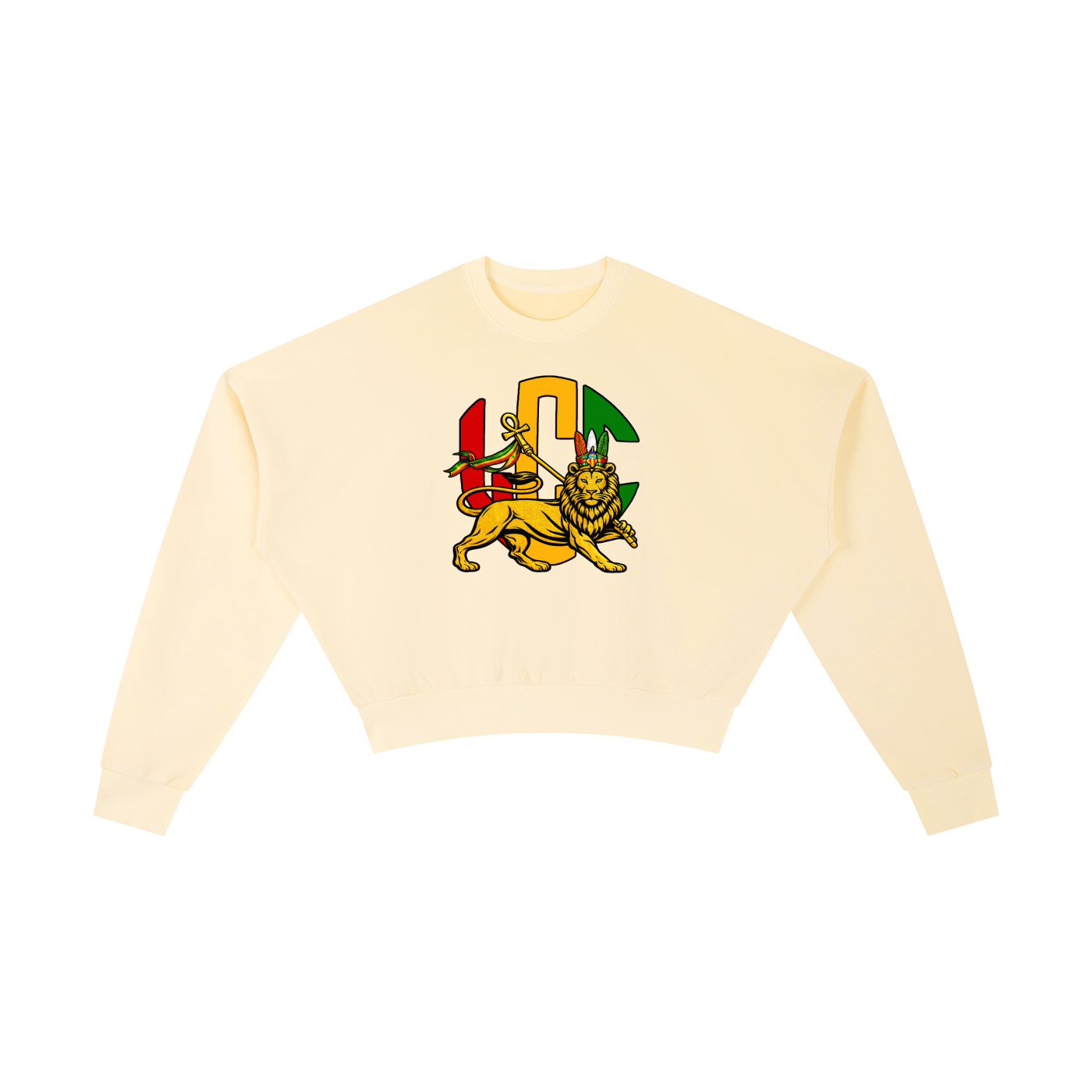 LCC RASTA Vintage Washed Cropped Sweatshirt