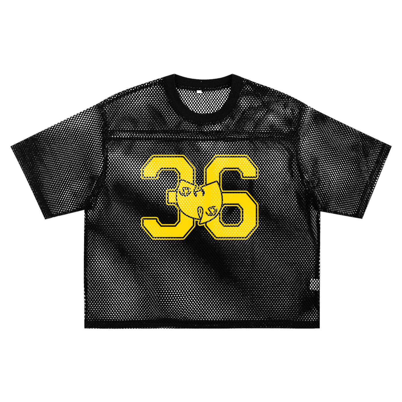 36 WU See-through Boxy Net T-Shirt