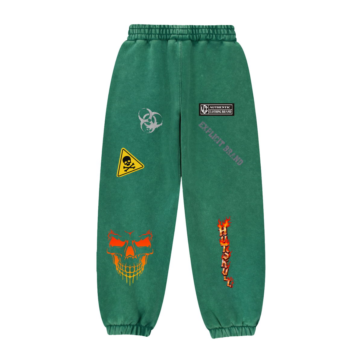 LCC HOTSKULL Fleeced Jogger Sweatpants