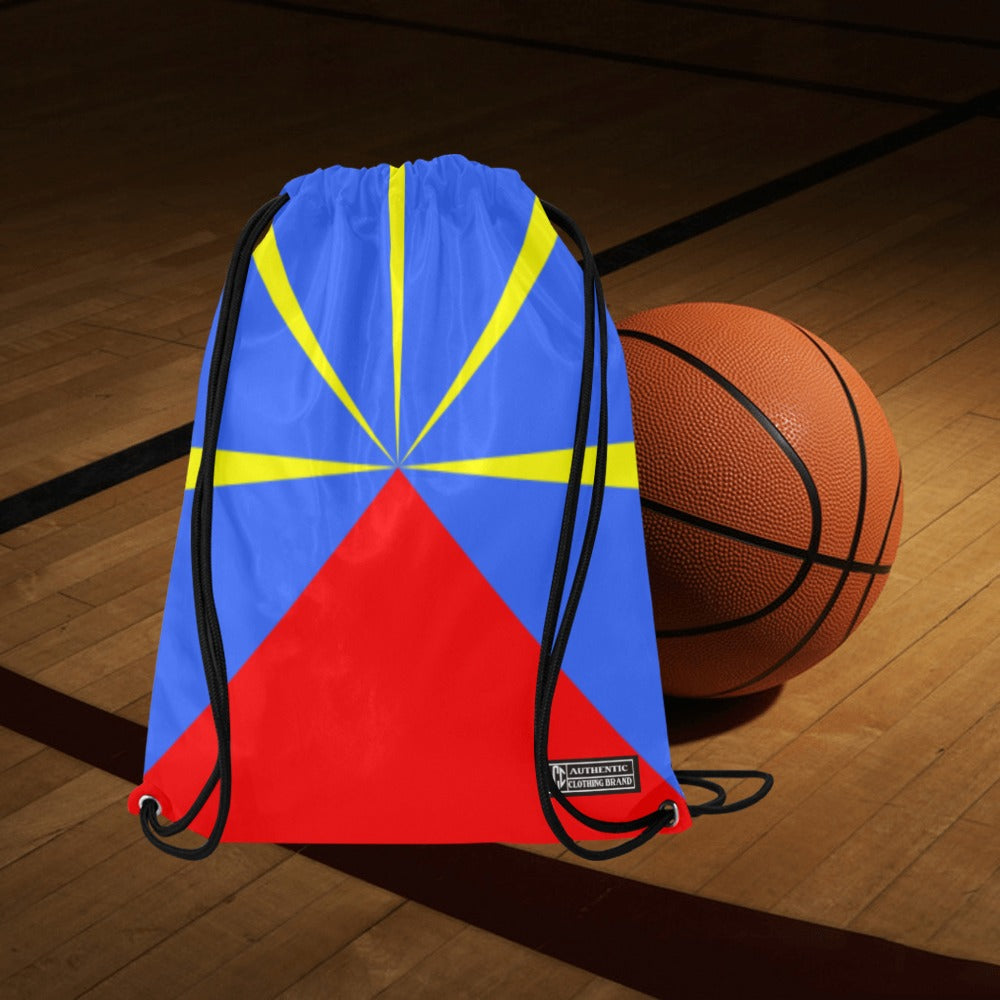 LA REUNION FLAG Medium Drawstring Bag