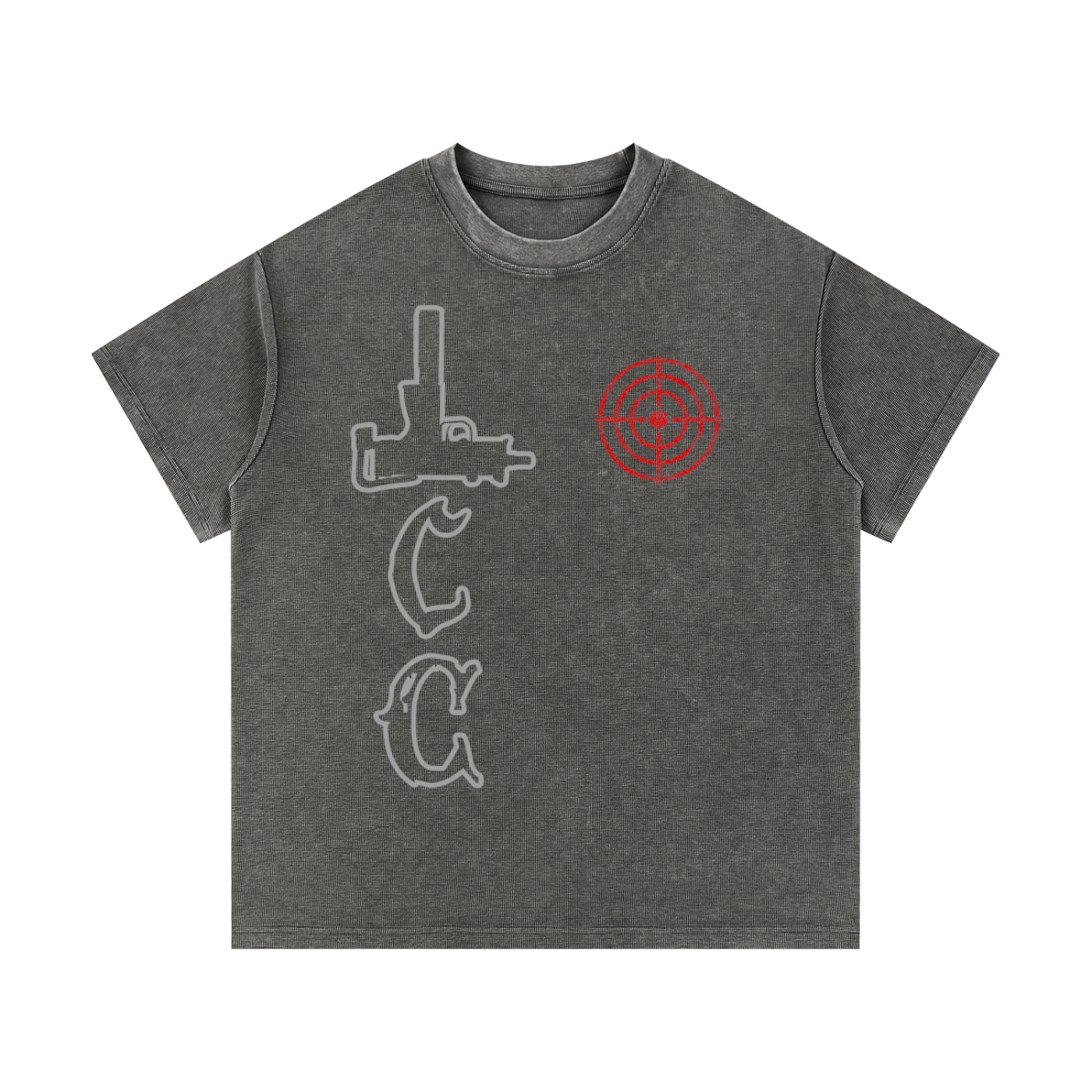 LCC TARGET Mineral Wash Waffle Knit T-Shirt