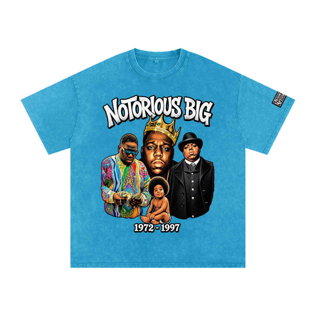 NOTORIOUS BIG Snow Washed Oversized T-Shirt
