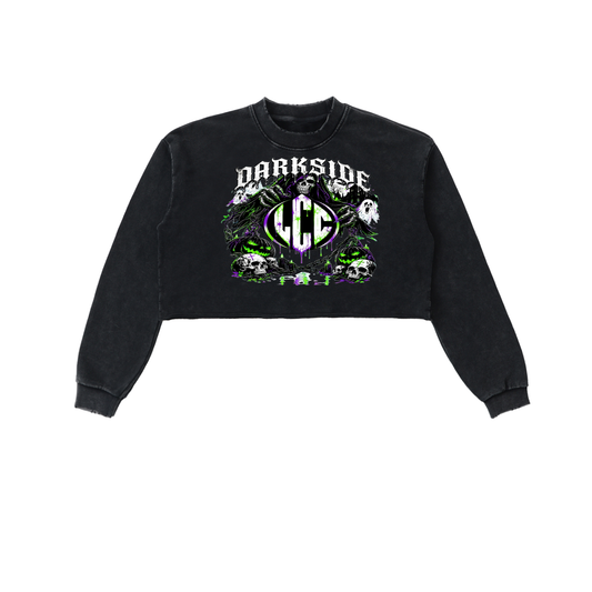 DARKSIDE Snow Washed Cropped Sweatshirt