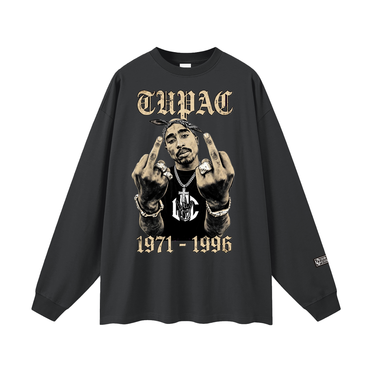 TUPAC Oversized Unisex Long Sleeve T-Shirt