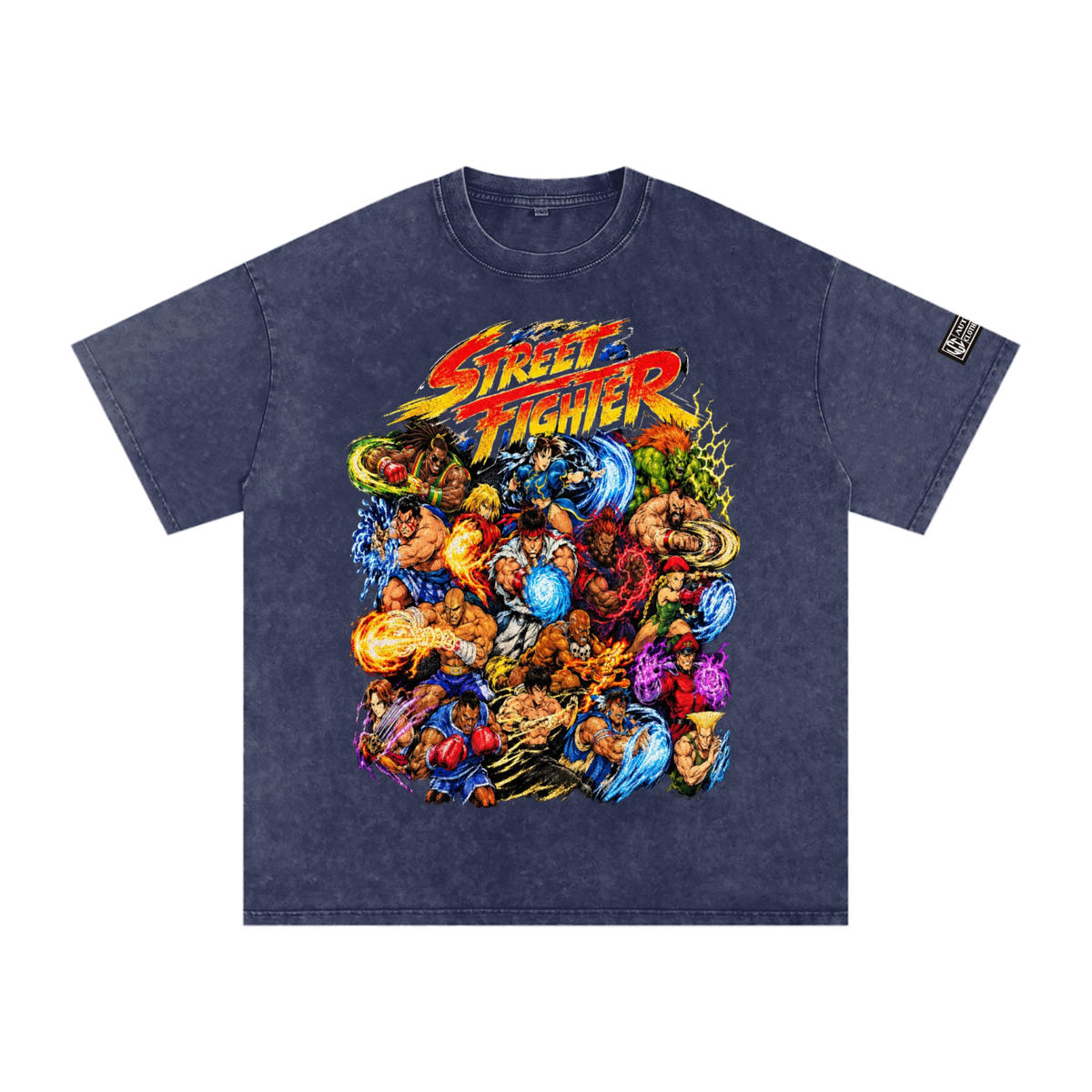 Street Fighter Snow Washed Oversized T-Shirt