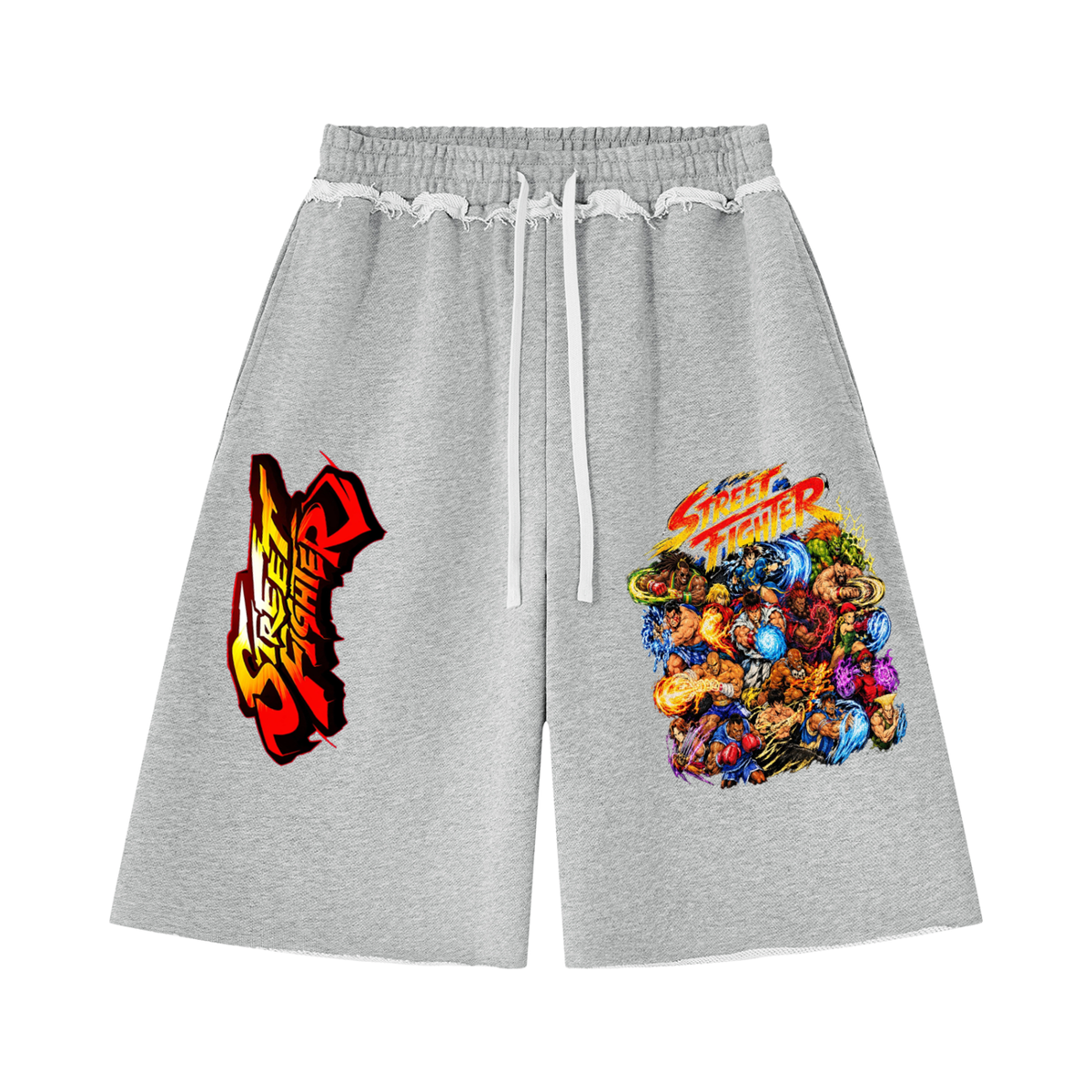 Street Fighter Unisex Raw Edge Shorts
