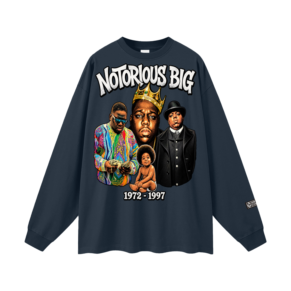 NOTORIOUS BIG Oversized Unisex Long Sleeve T-Shirt