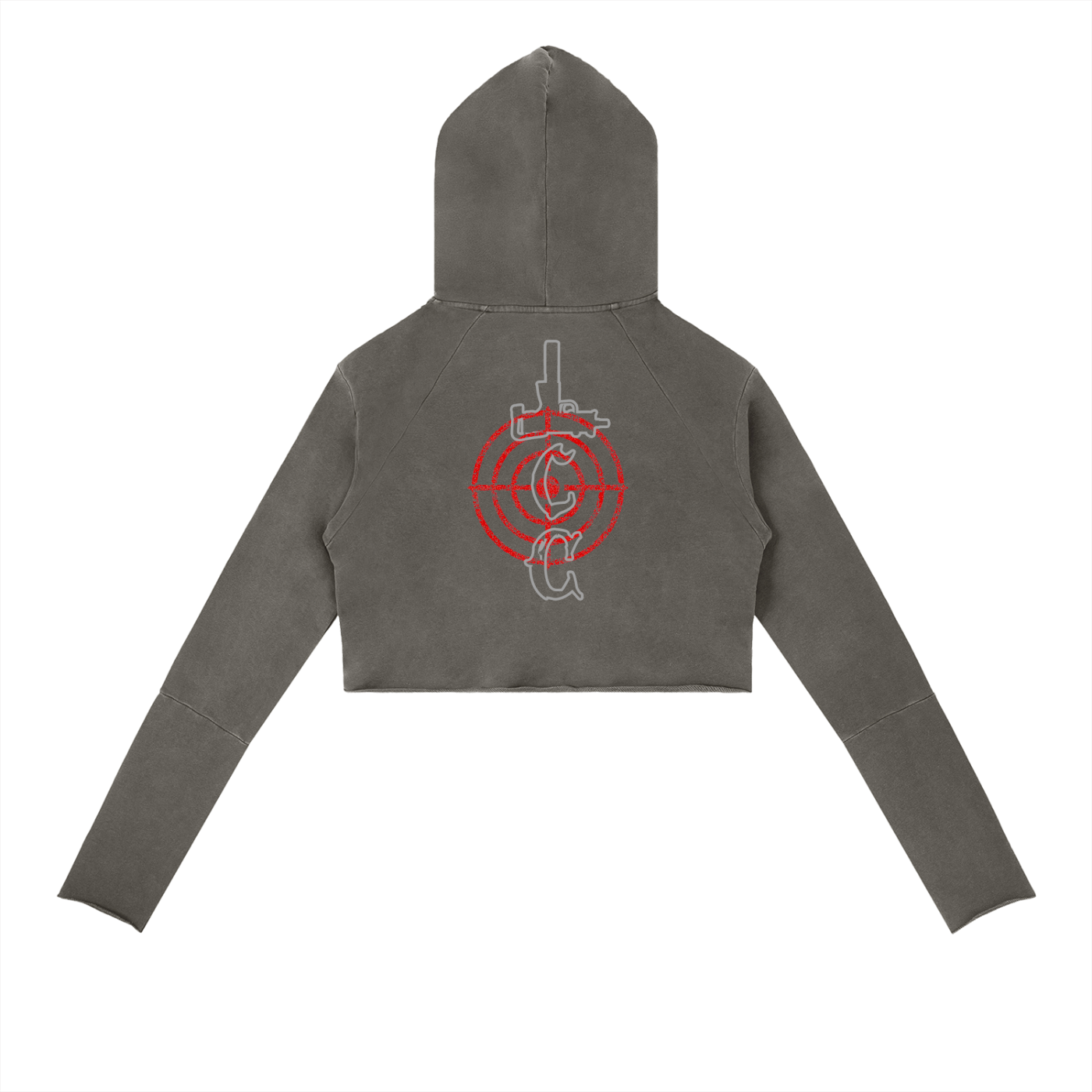 LCC TARGET Vintage Washed Raw Edge Hoodie