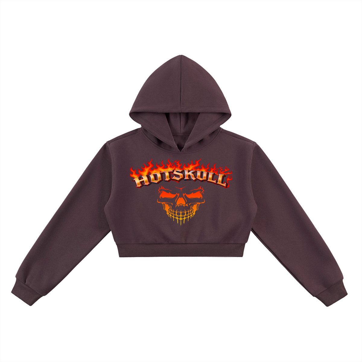 LCC HOTSKULL Essential Cropped Hoodie