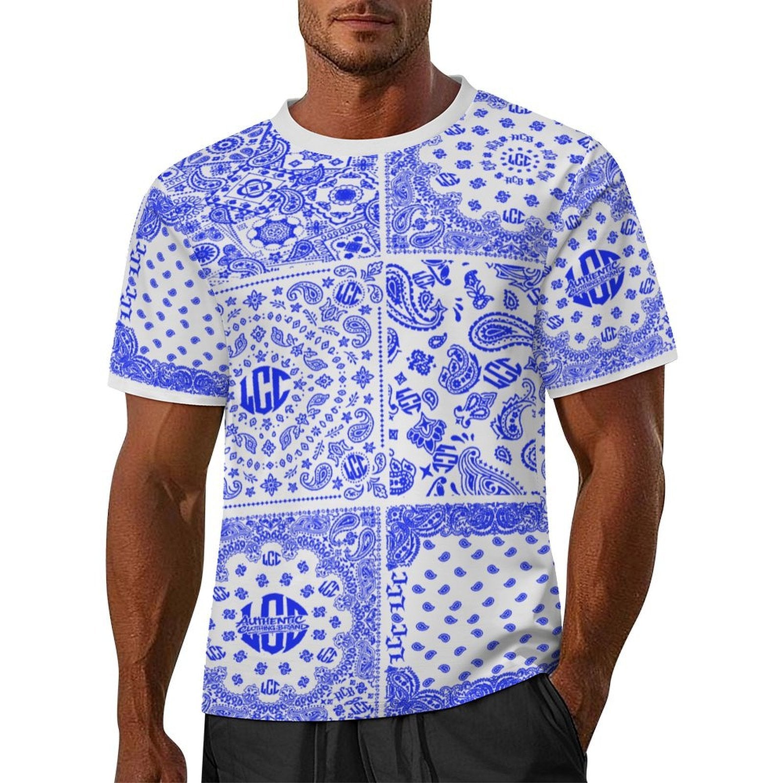 LCC FULL BANDANA WHTBLUE