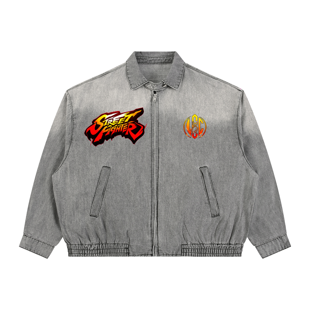 Street Fighter Vintage Full-Zip Denim Jacket