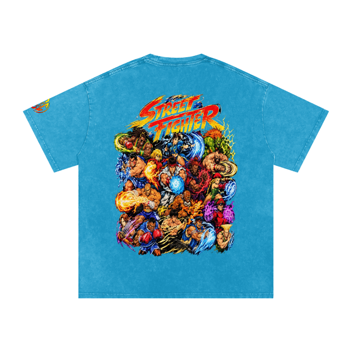 Street Fighter (DF) Snow Washed Oversized T-Shirt