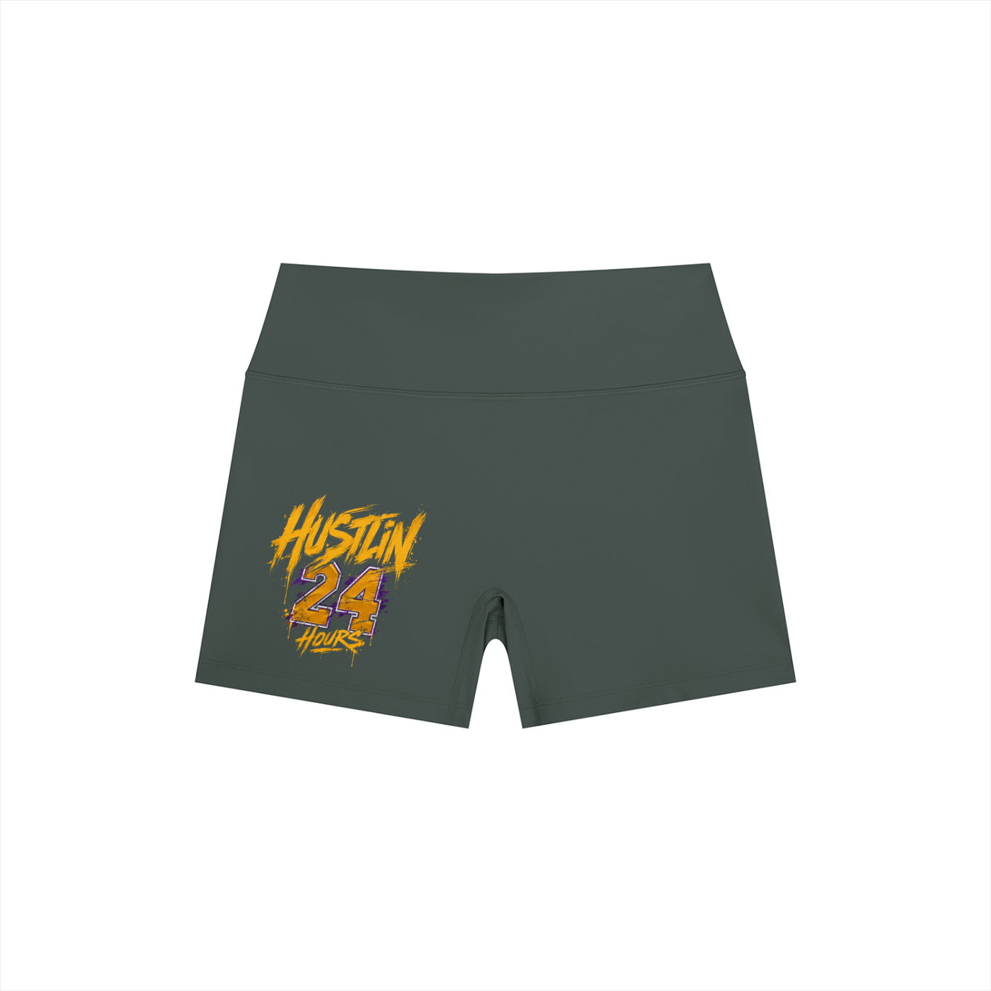 HUSLTIN 24HOURS Women’s Yoga Shorts