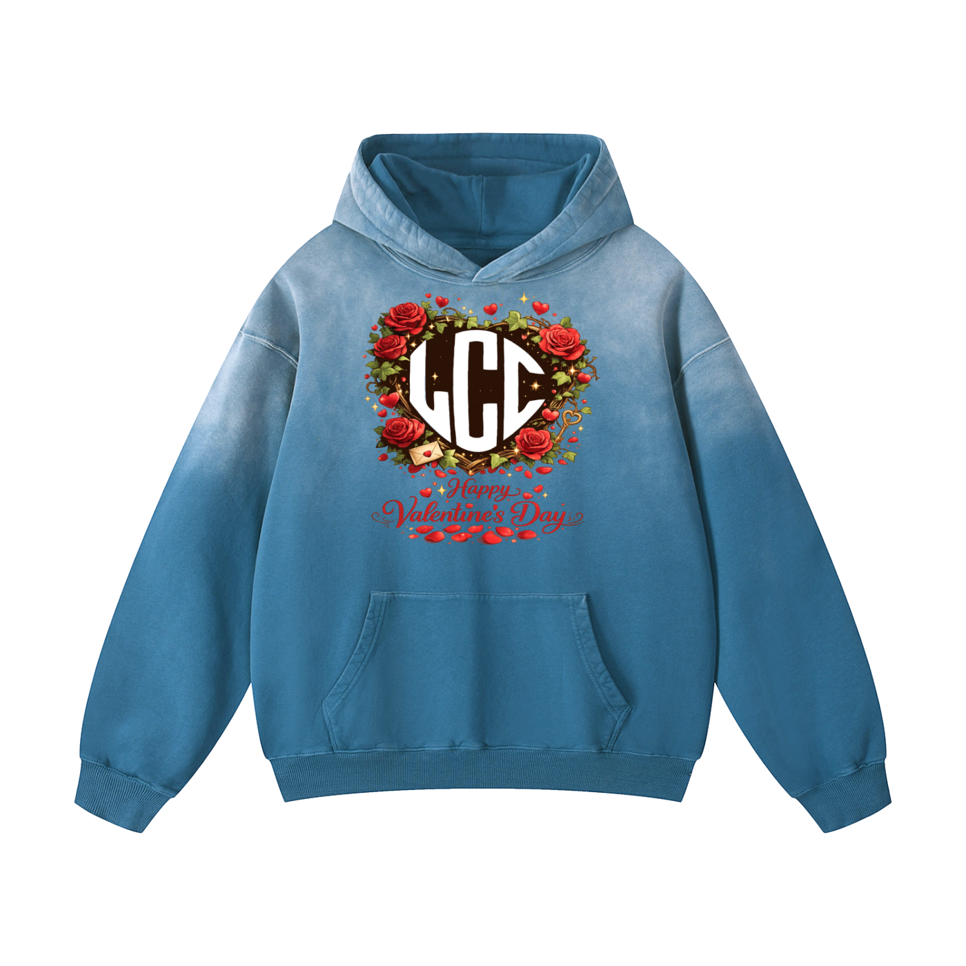 VALENTINES DAY Heavyweight Sunfade Oversized Hoodie