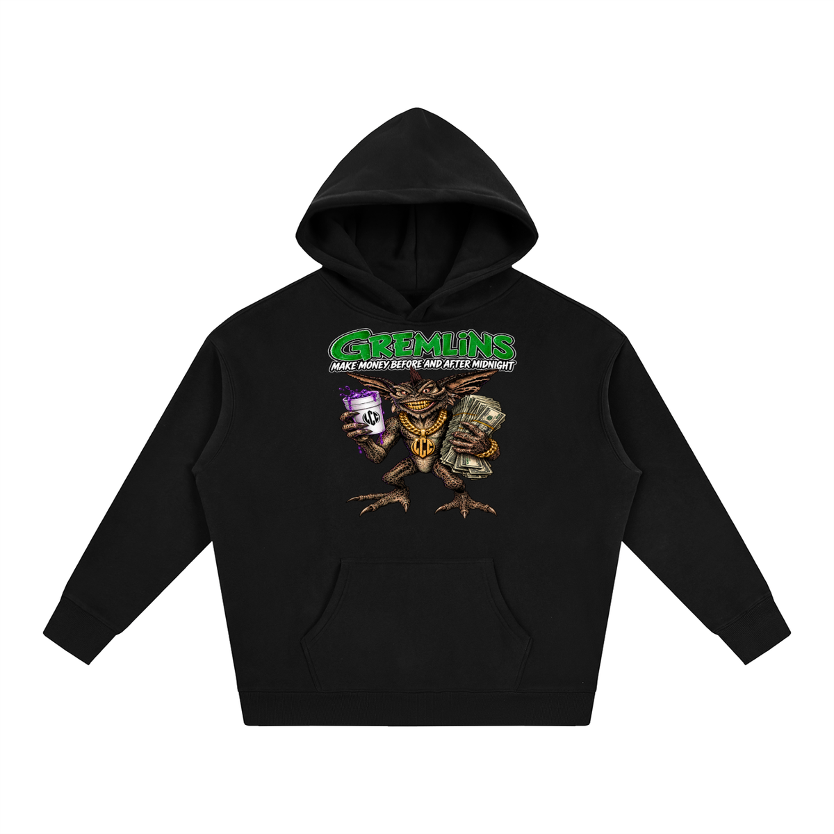 GREMLINS Oversize Fleeced Hoodie