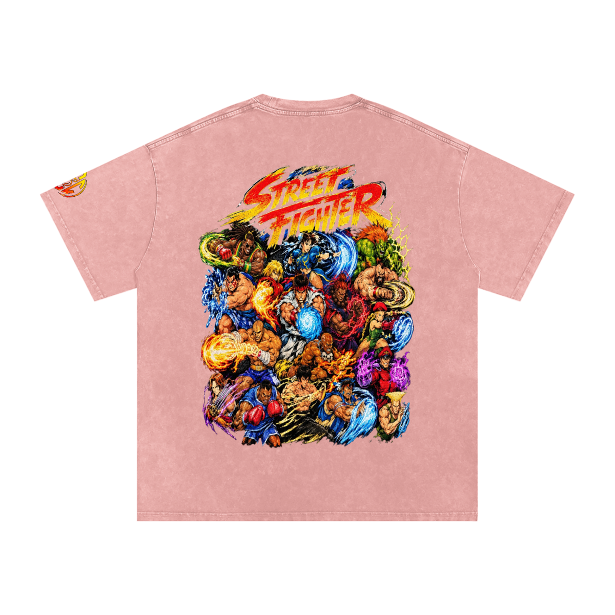 Street Fighter (DF) Snow Washed Oversized T-Shirt