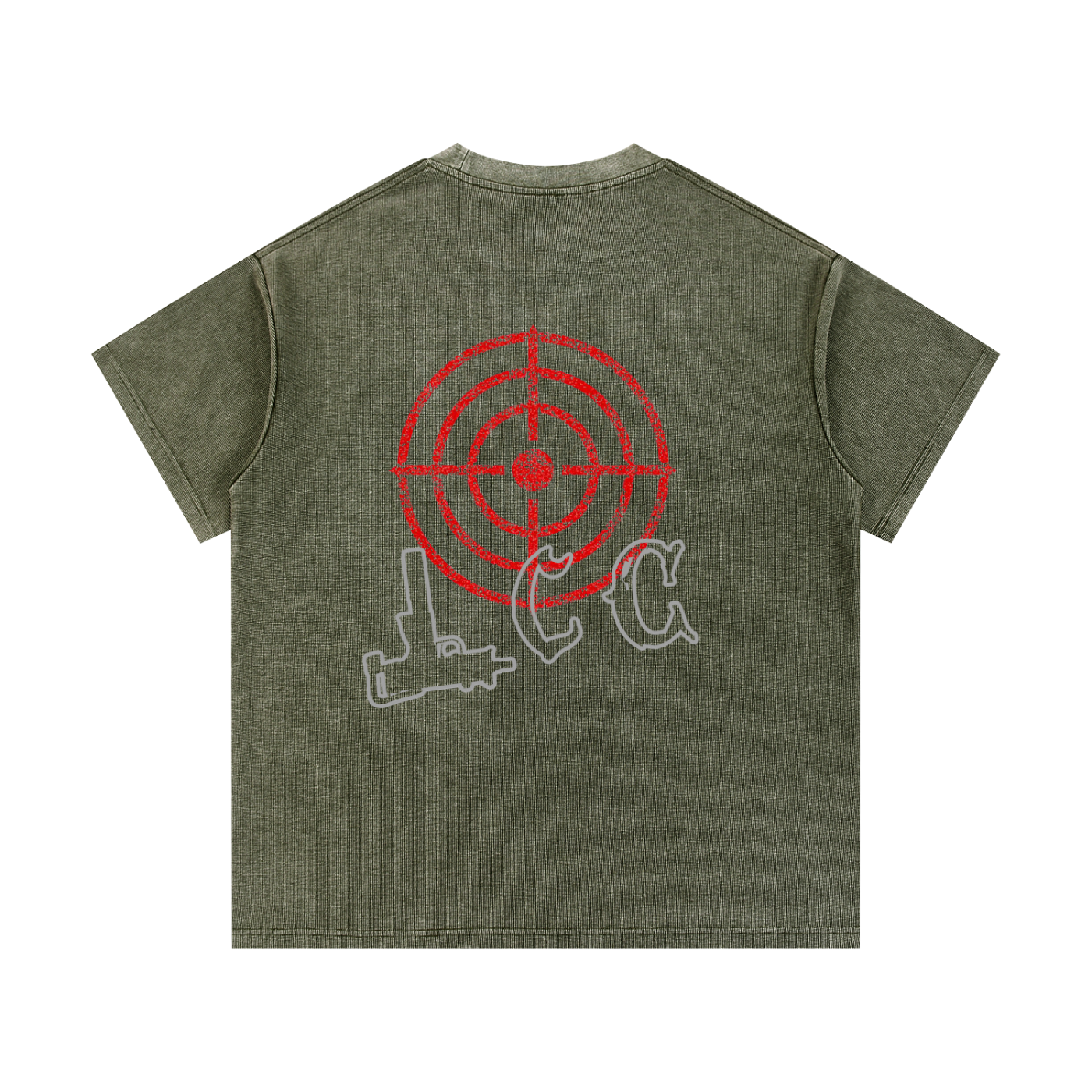 LCC TARGET Mineral Wash Waffle Knit T-Shirt