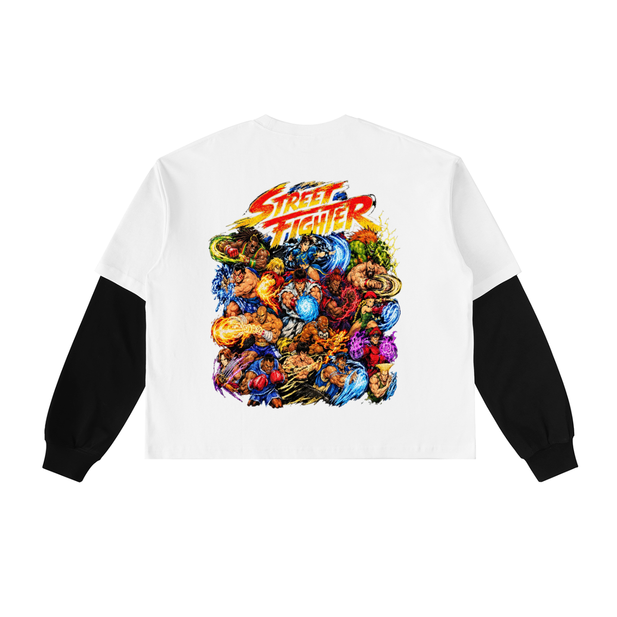 Street Fighter(DF) Contrast Sleeve T-Shirt